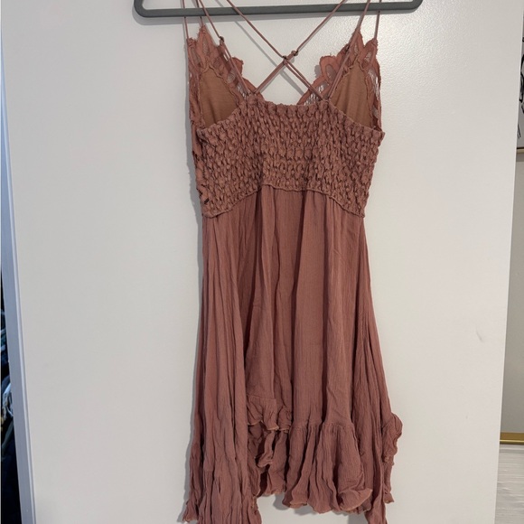 Free People Pink Lace Mini Dress - Picture 8 of 9